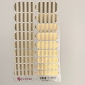 Jamberry Metallic Gold Stripe - FULL SHEET